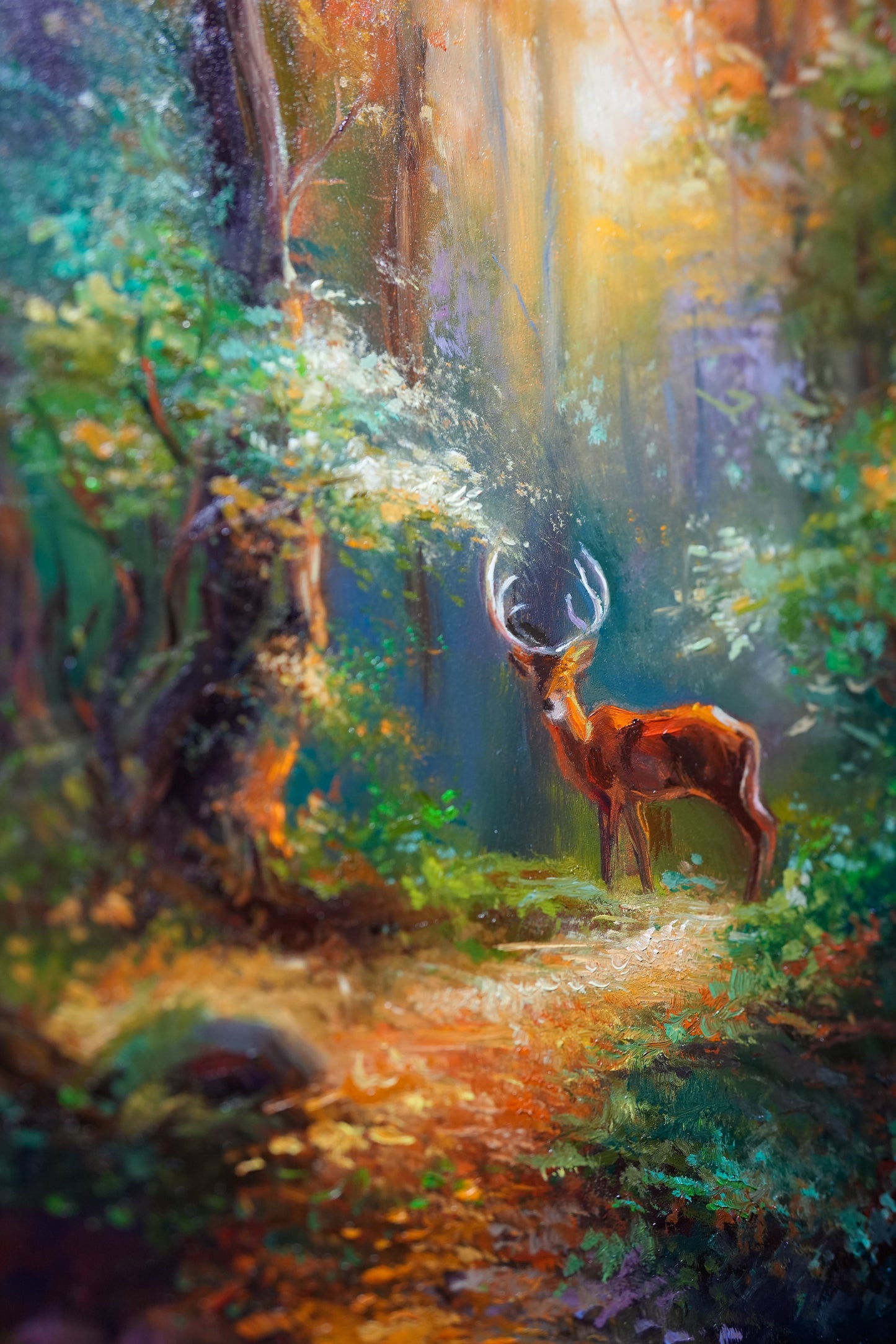 Stag Original Oil Painting