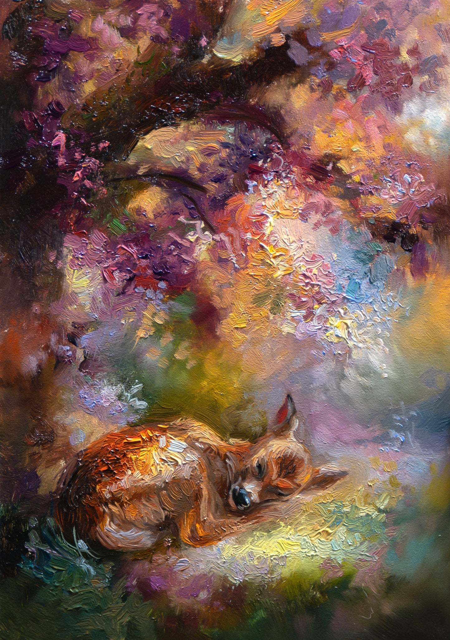 Radiant Little Moment – Original Oil Painting (5x7 in)