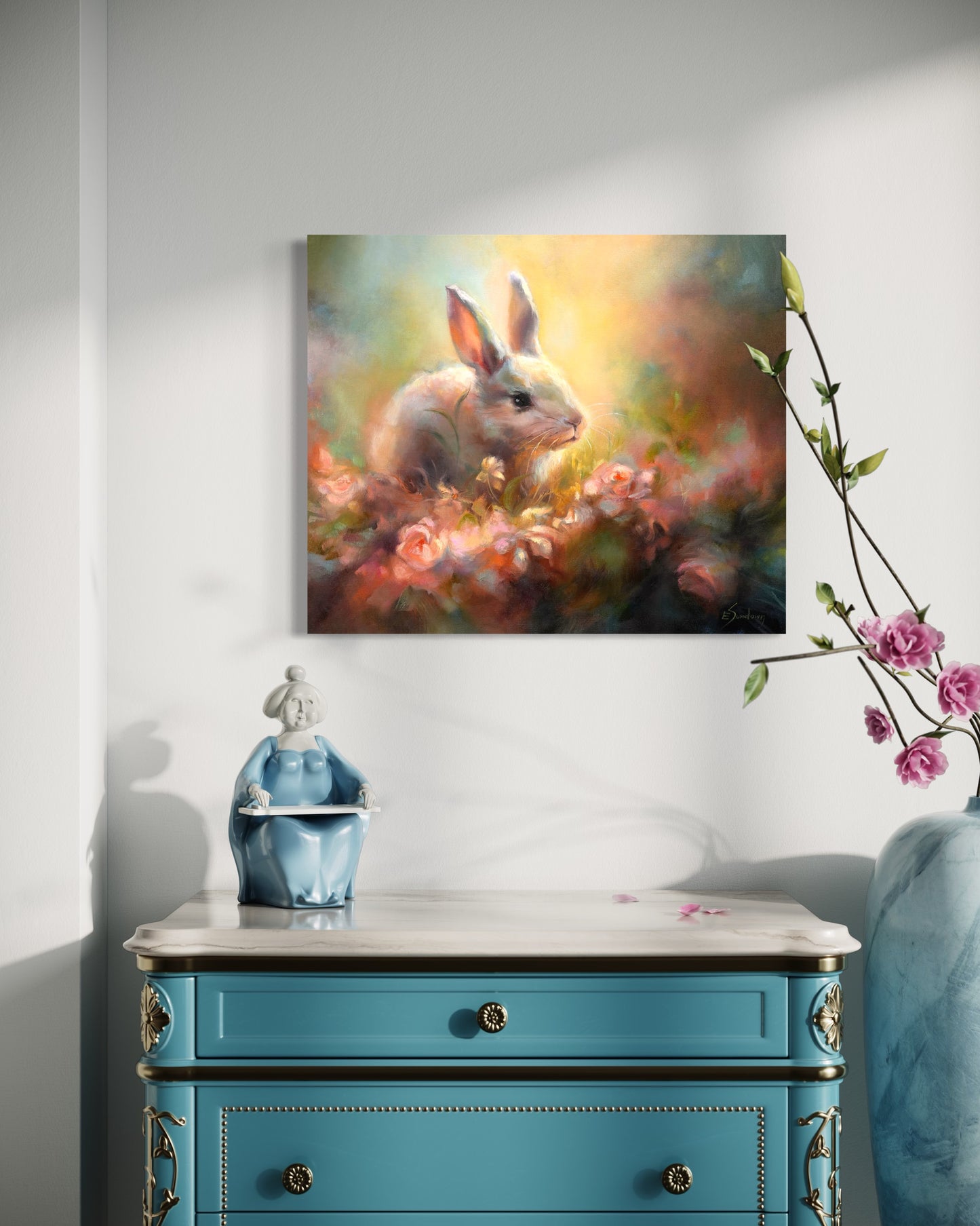 Bunny Original Oil Painting