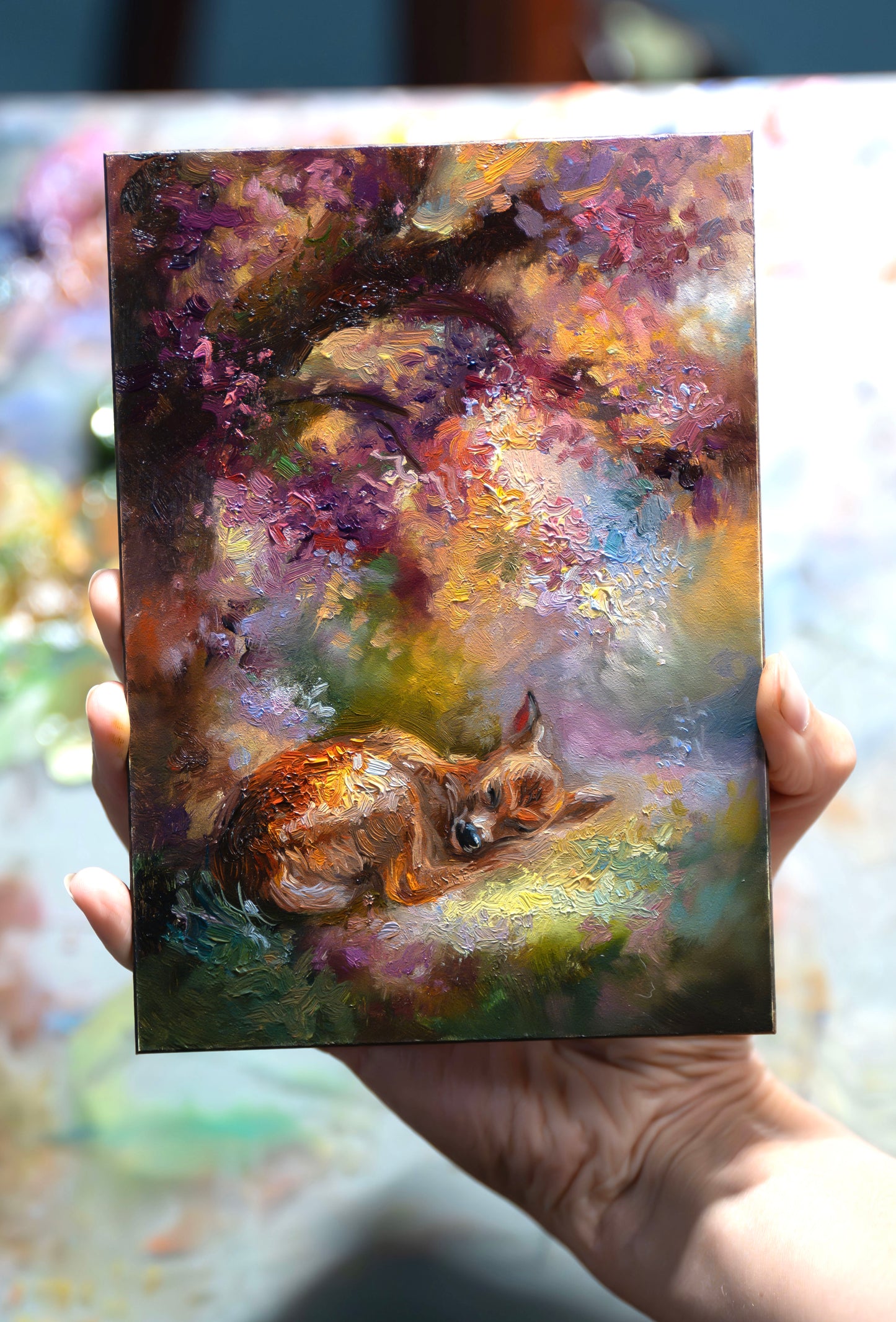 Radiant Little Moment – Original Oil Painting (5x7 in)