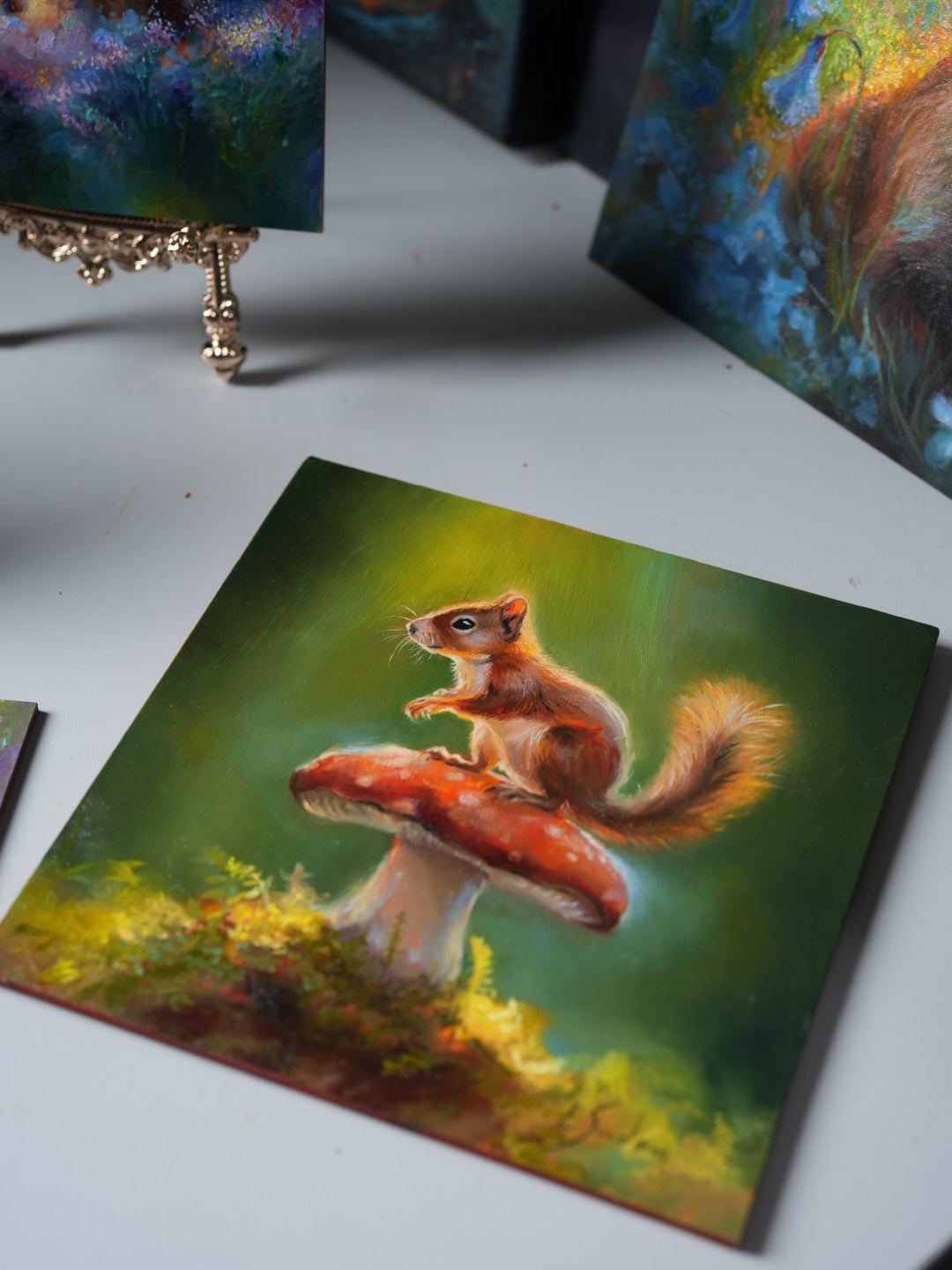 Squirrel Original Oil Painting