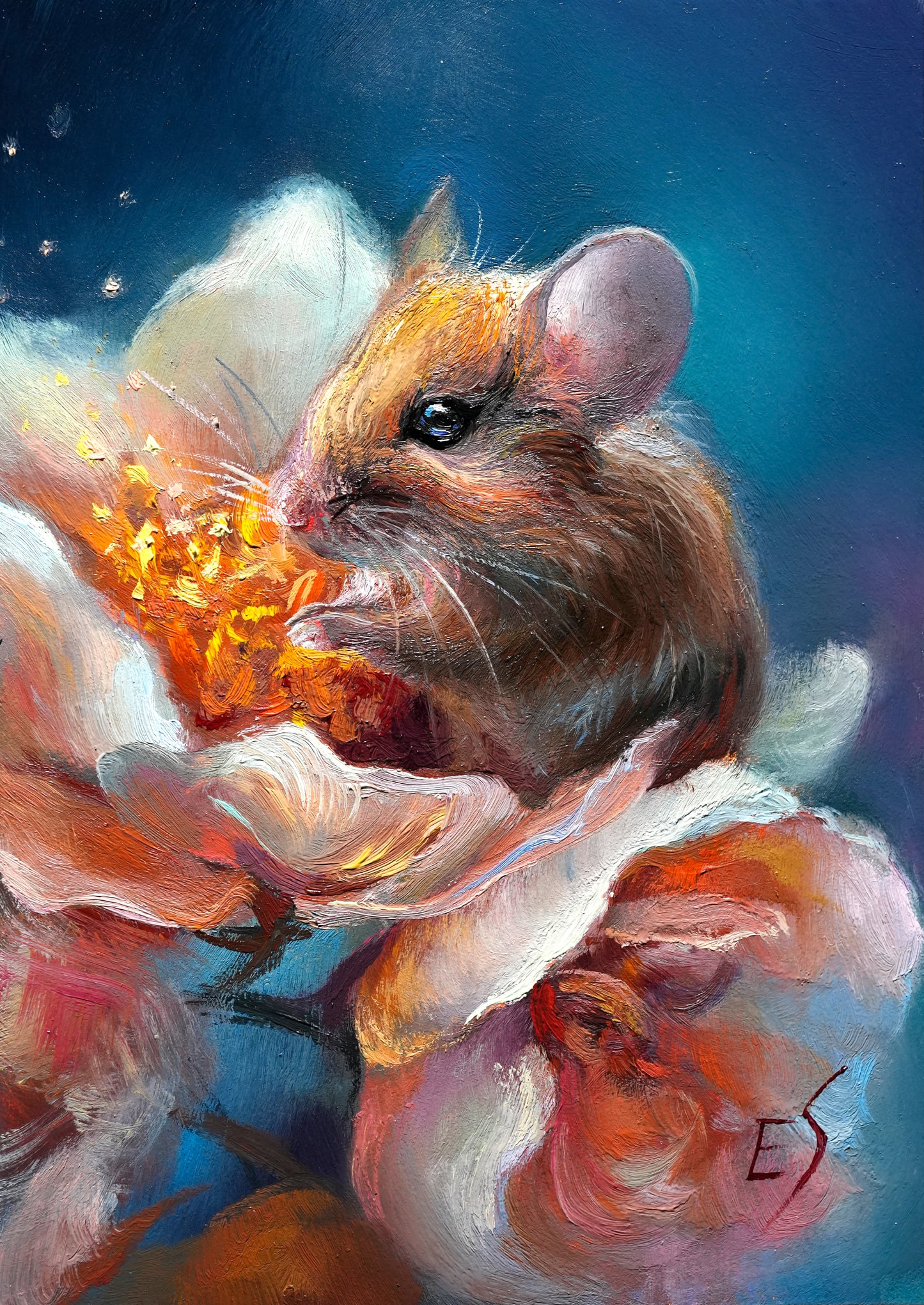 Mouse Original Oil Painting