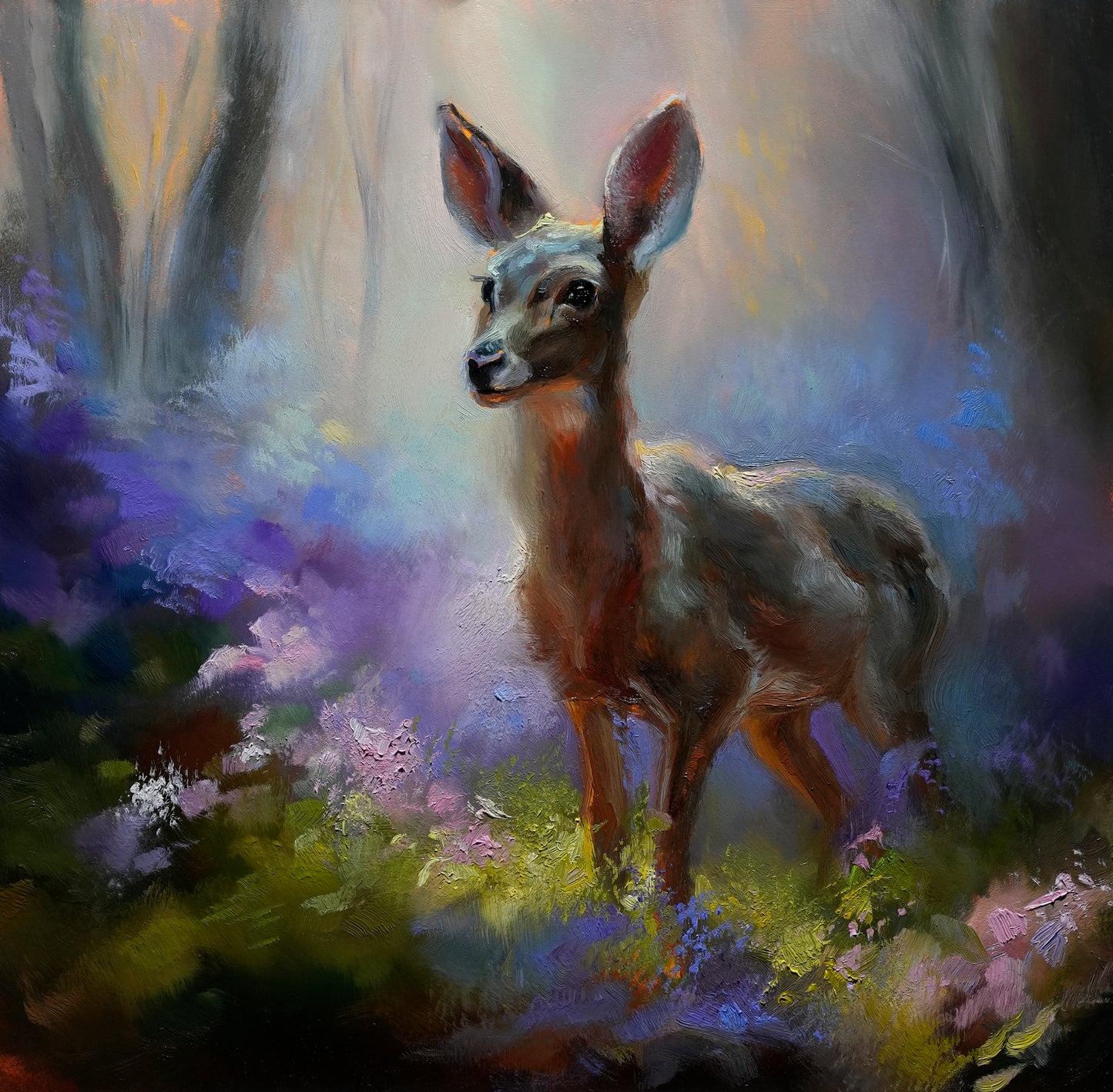 Fawn Original Oil Painting