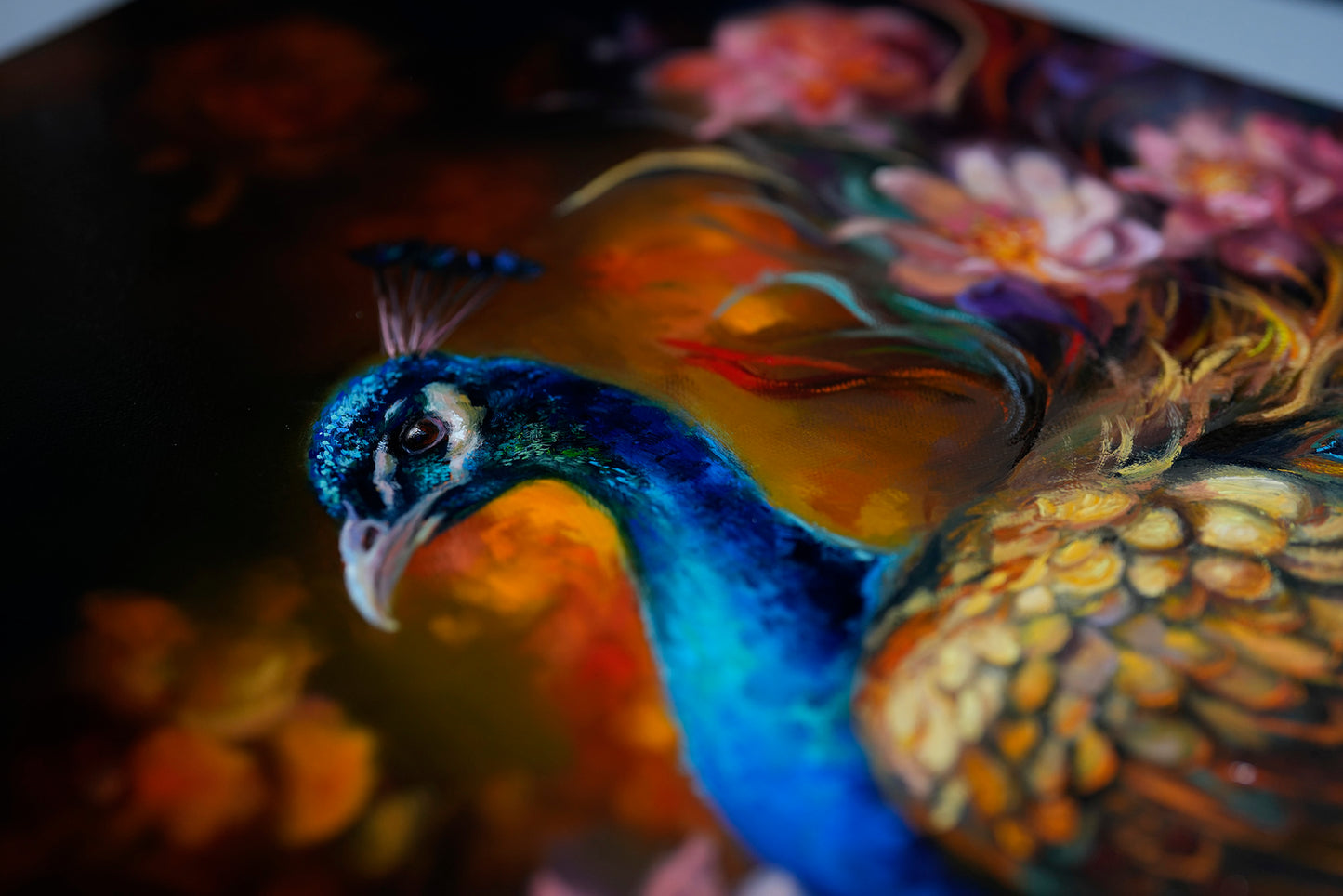 Peacock Original Oil Painting
