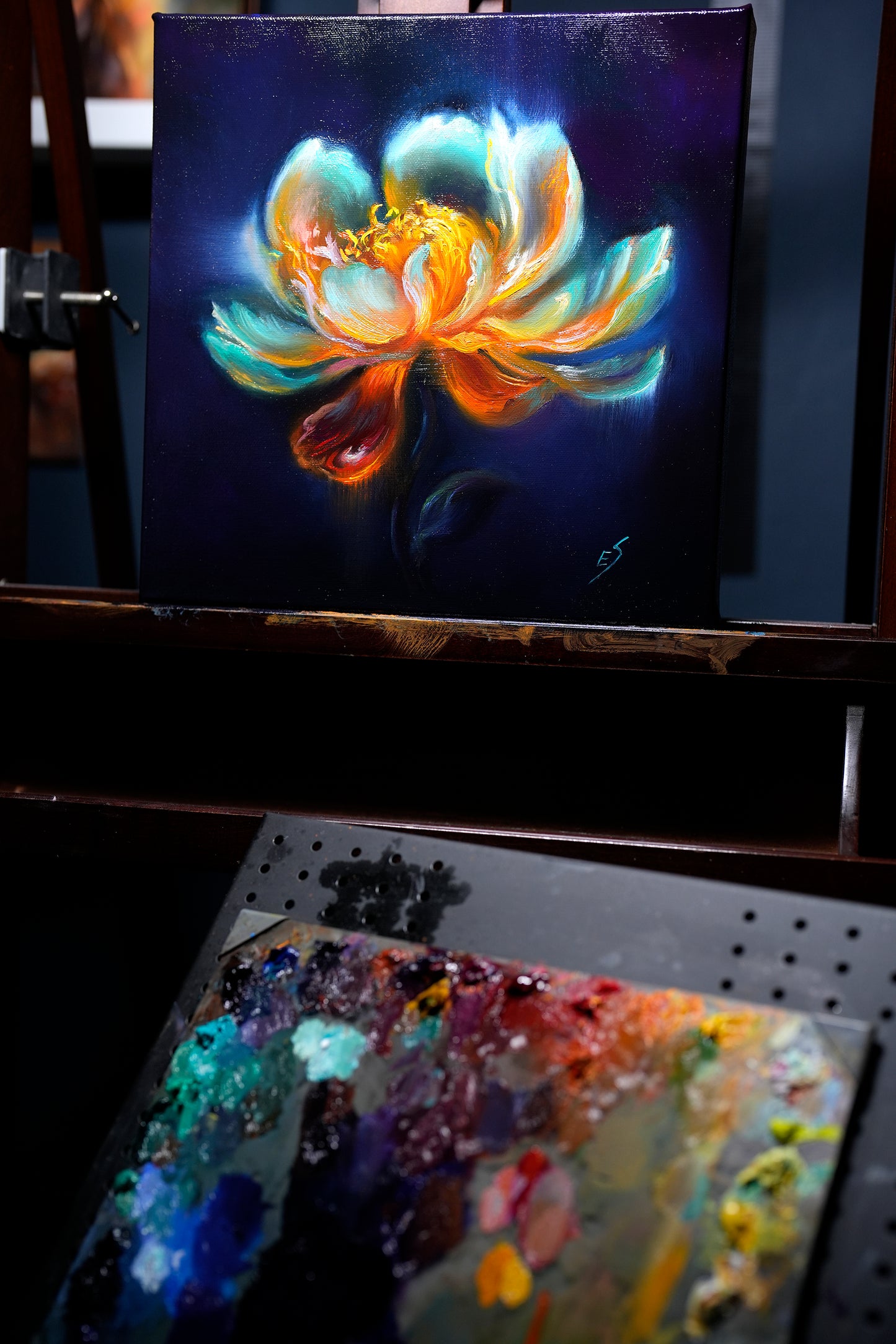 Peony Original Oil Painting