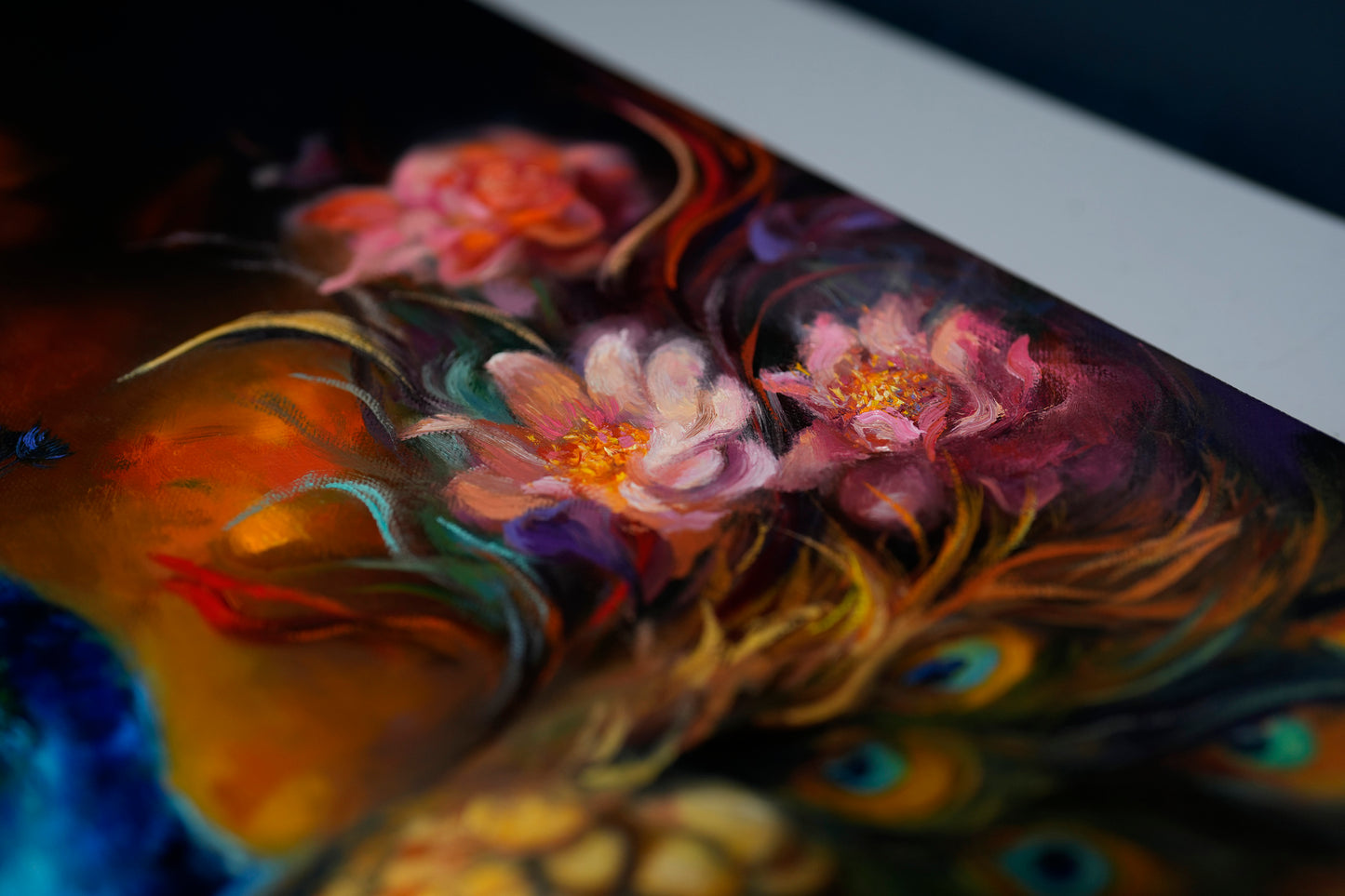 Peacock Original Oil Painting