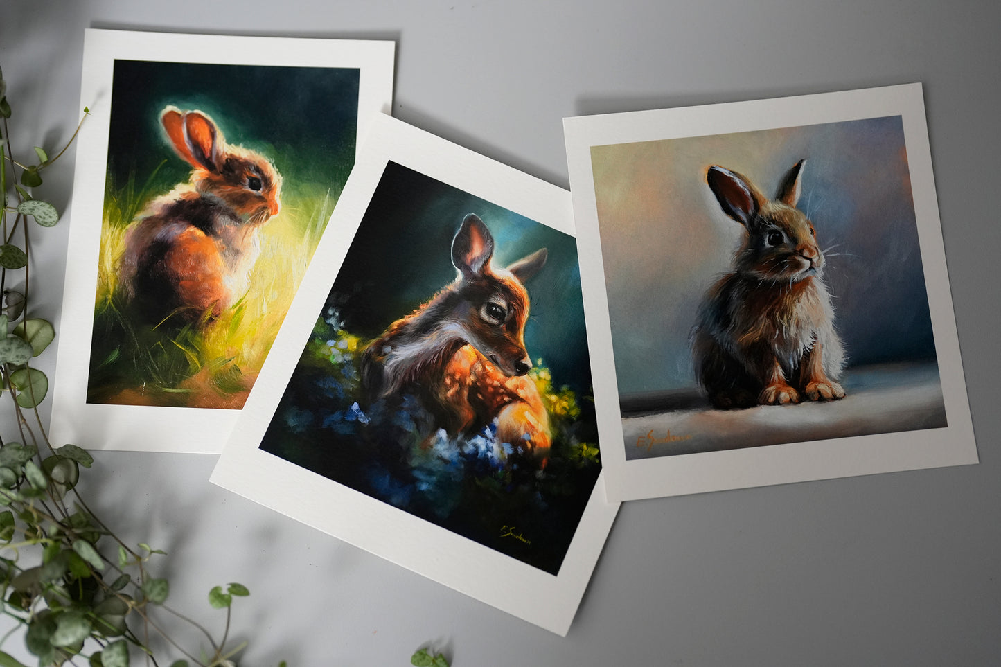 "Fawn in a Magical Forest" Signed Giclee Print