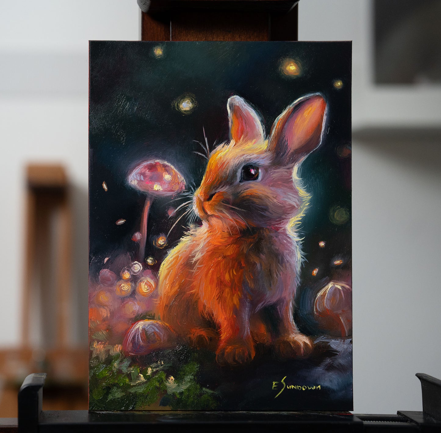 Rabbit Original Oil Painting