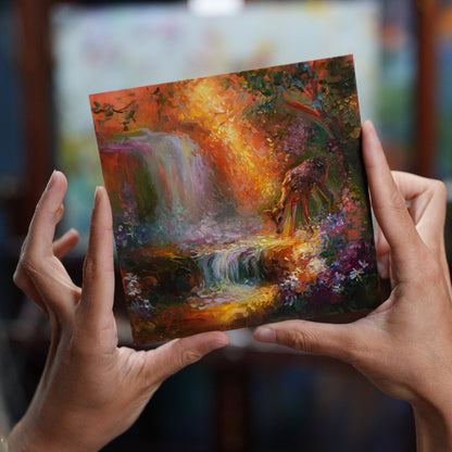 The Secret Waterfall – Original Oil Painting