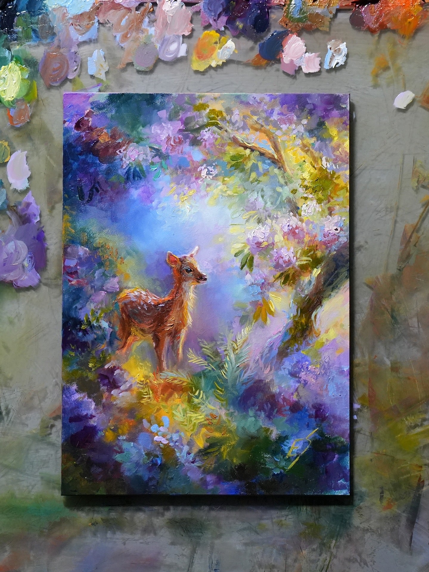 Garden of Light and Dreams – Original Mixed Media Painting