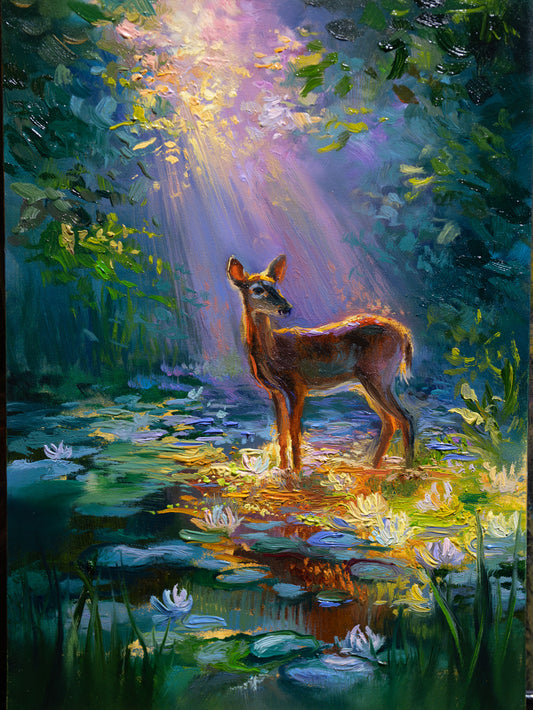 Gentle Visitor – Original Oil Painting