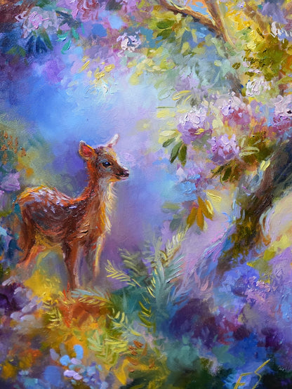 Garden of Light and Dreams – Original Mixed Media Painting