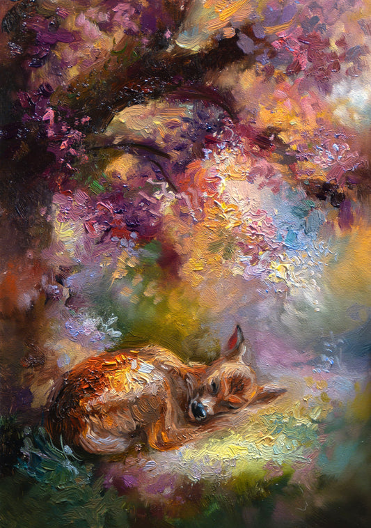 Radiant Little Moment – Original Oil Painting (5x7 in)