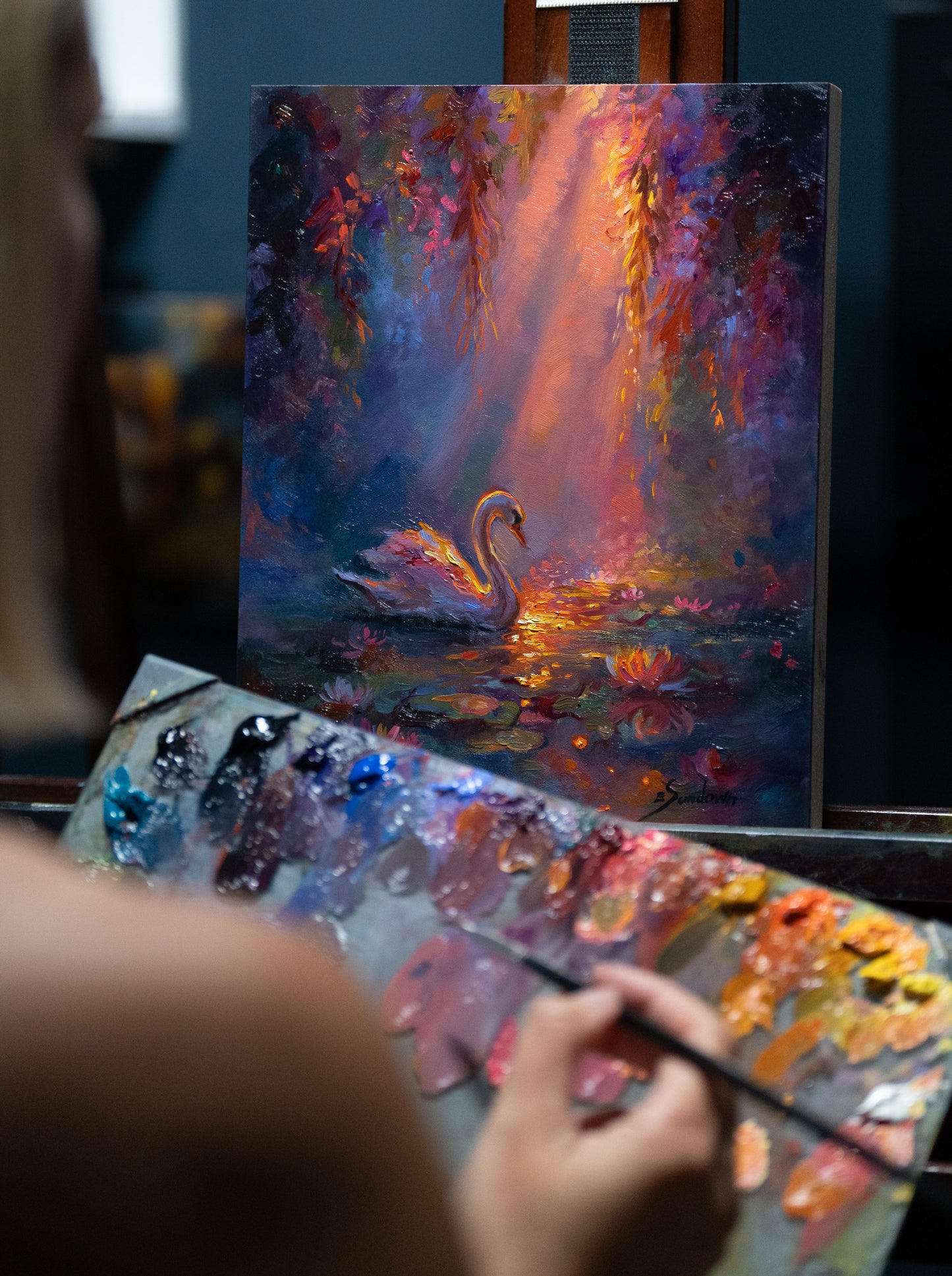 Glow of Grace III – Original Oil Painting on Ampersand Gessobord (8x10 inches)
