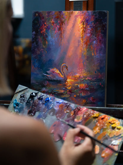 Glow of Grace III – Original Oil Painting on Ampersand Gessobord (8x10 inches)