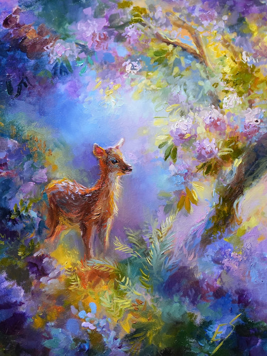 Garden of Light and Dreams – Original Mixed Media Painting