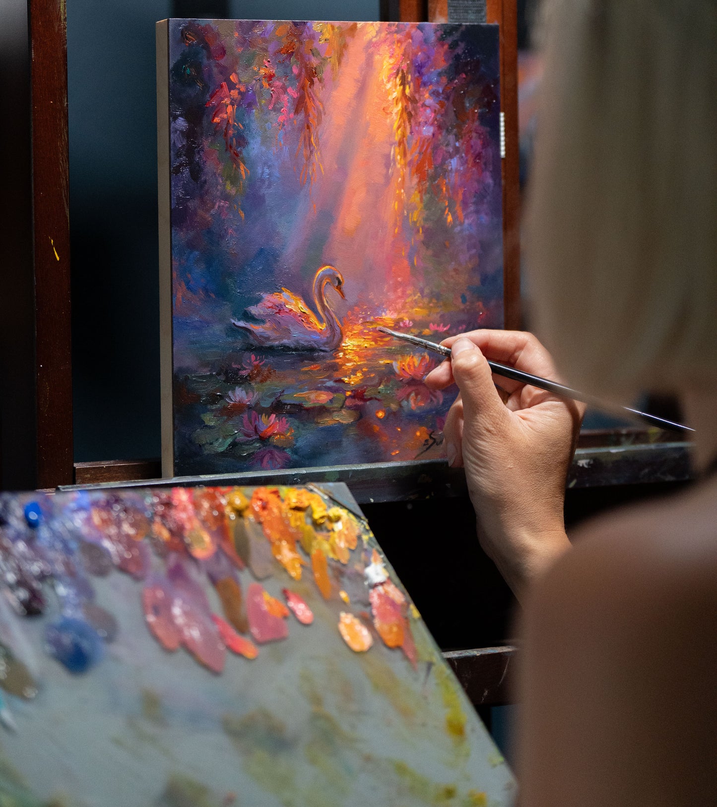 Glow of Grace III – Original Oil Painting on Ampersand Gessobord (8x10 inches)