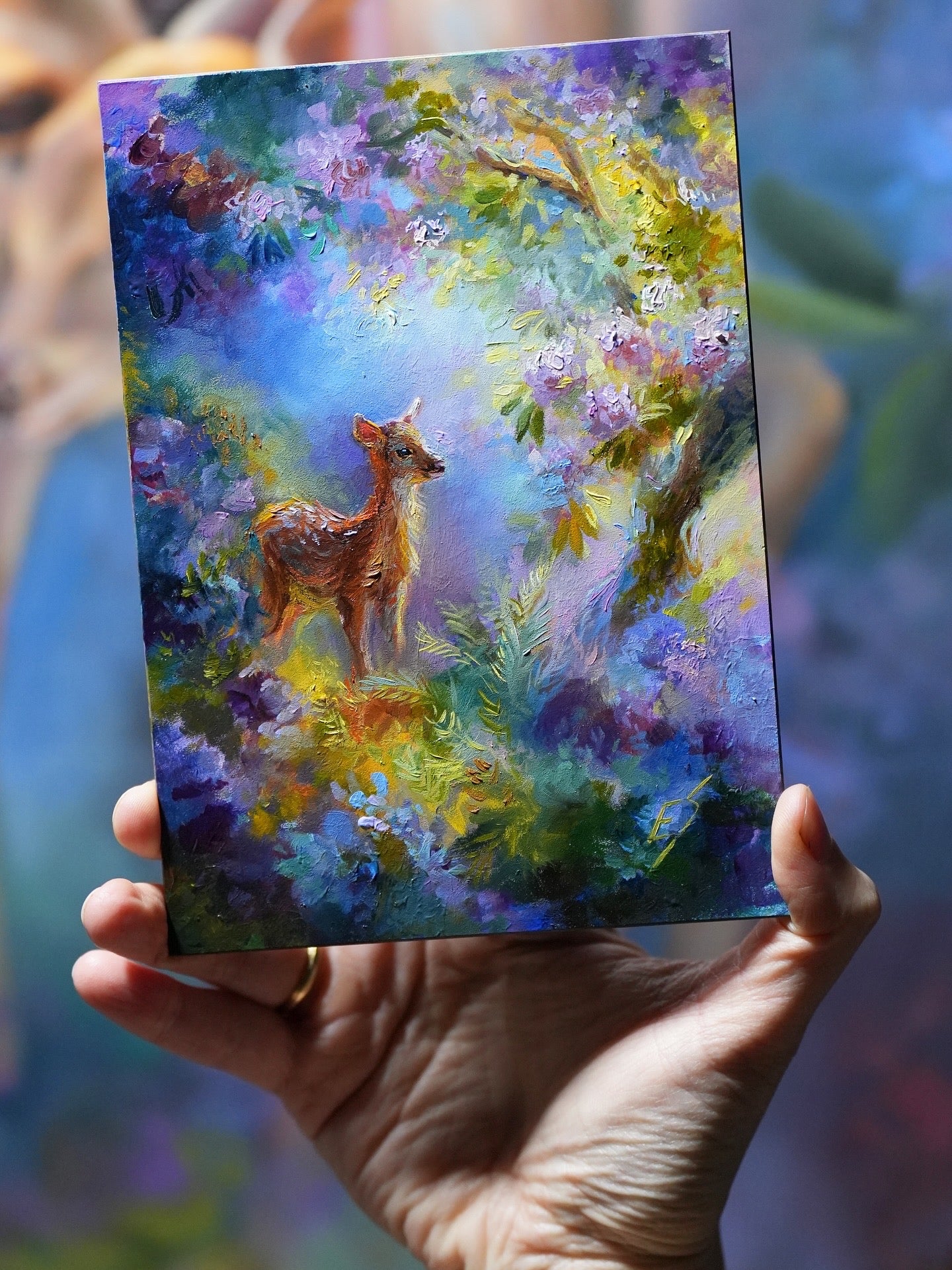 Garden of Light and Dreams – Original Mixed Media Painting