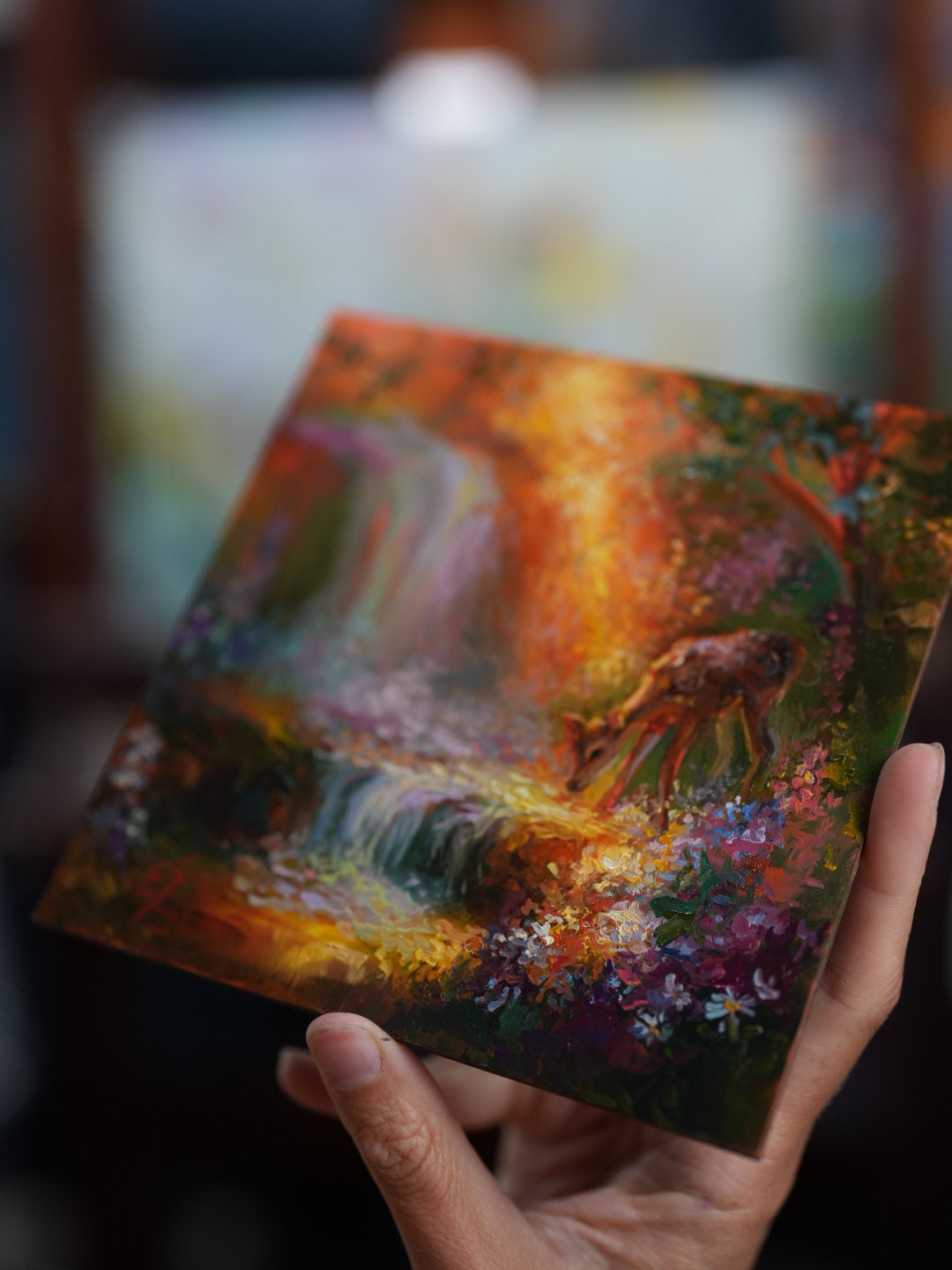 The Secret Waterfall – Original Oil Painting