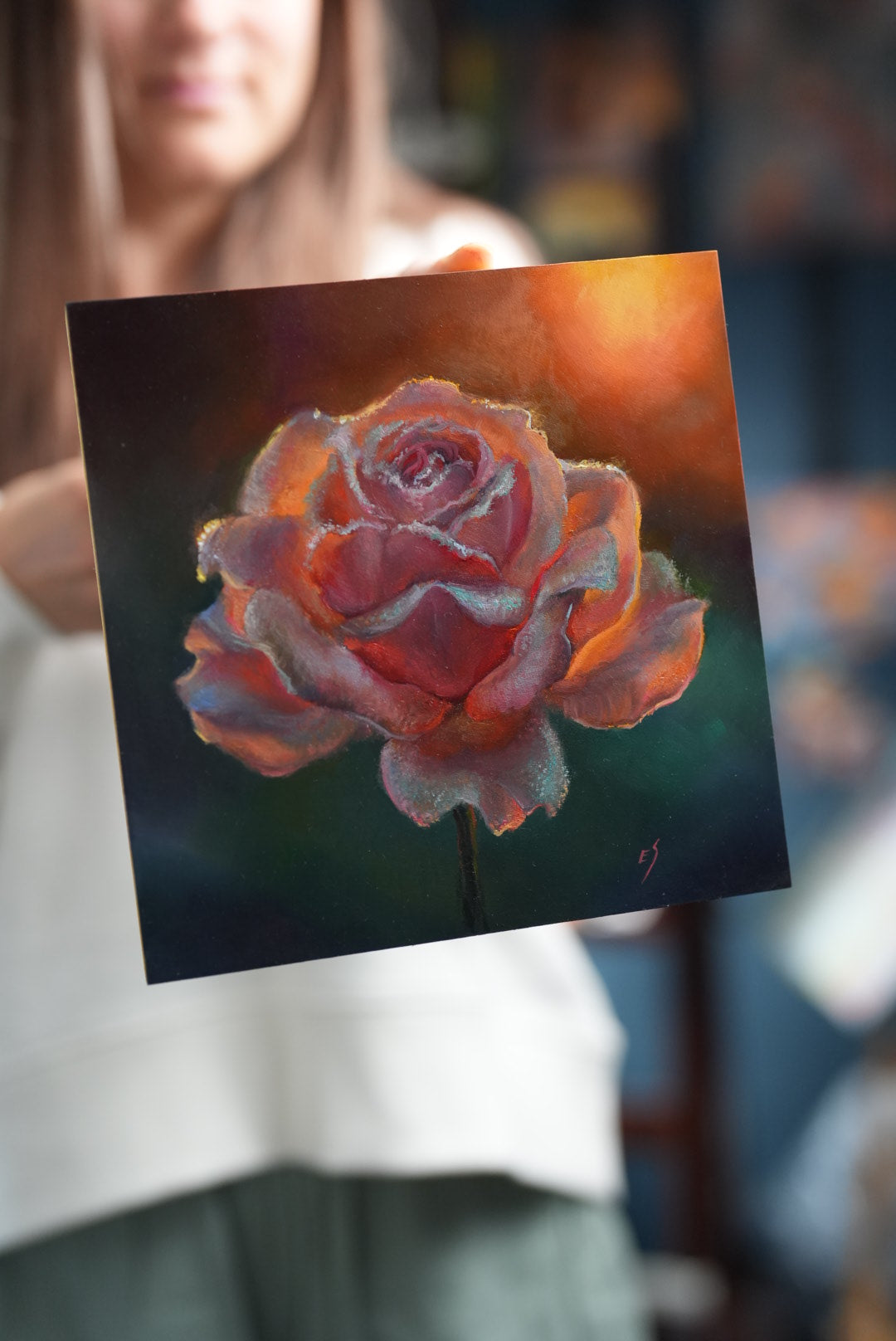 Rose original Oil Painting