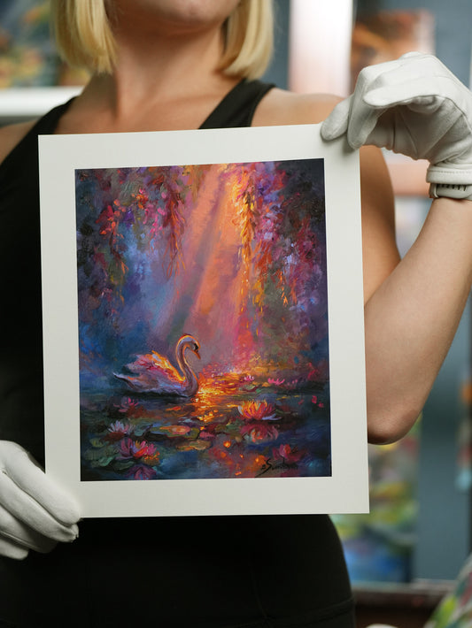 Glow of Grace III – Limited Edition Fine Art Print ✨🦢