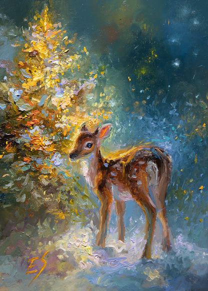 A Little Christmas Miracle – Original Oil Painting