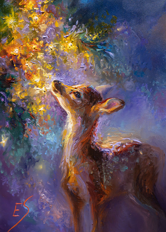 Quiet Light – Original 5×7 Oil Painting on Panel | Eve Sundown