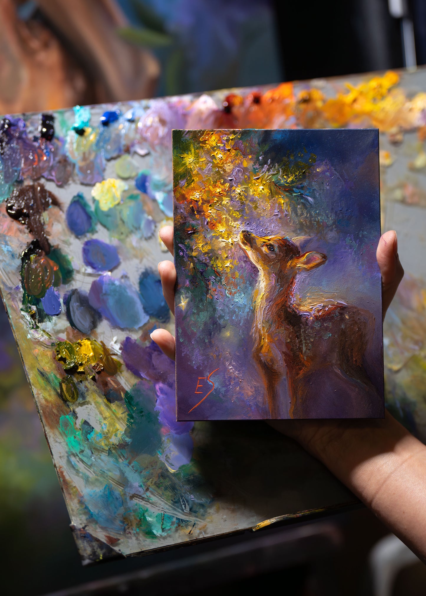 Quiet Light – Original 5×7 Oil Painting on Panel | Eve Sundown