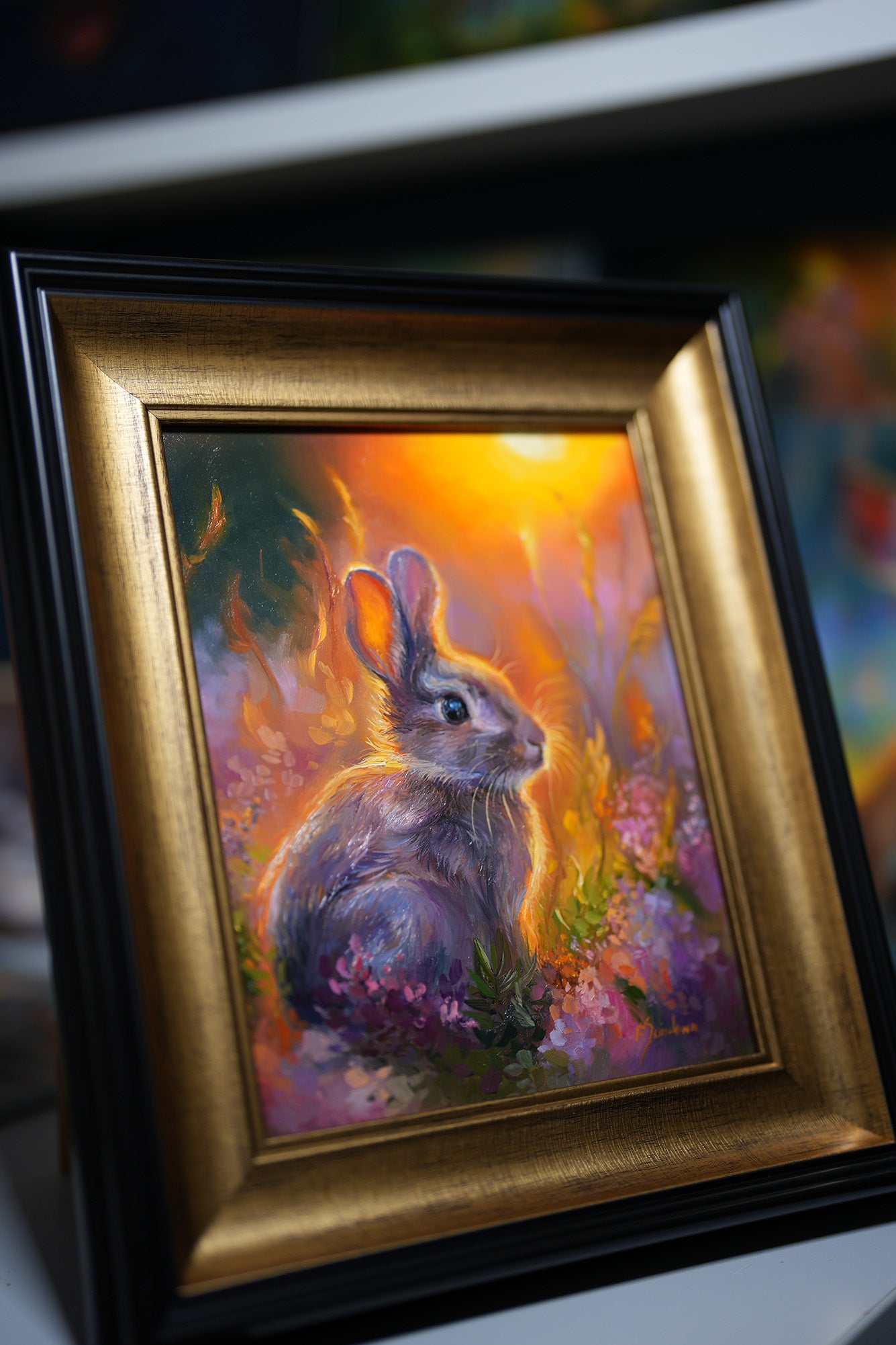 Bunny Original Oil Painting