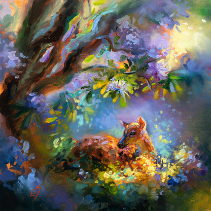 Under the Purple Canopy – Original Oil Painting