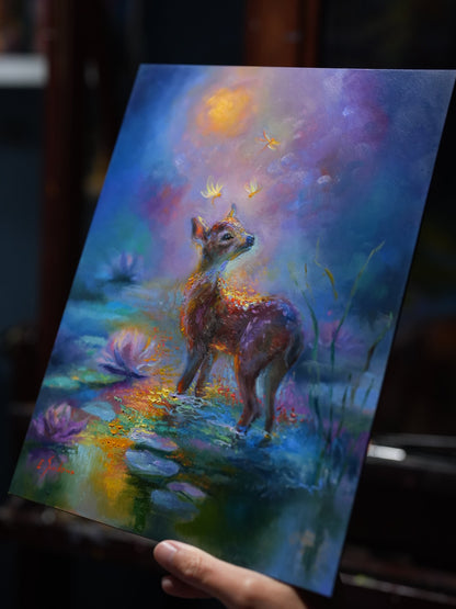 Following the Dragonflies – Original Oil Painting