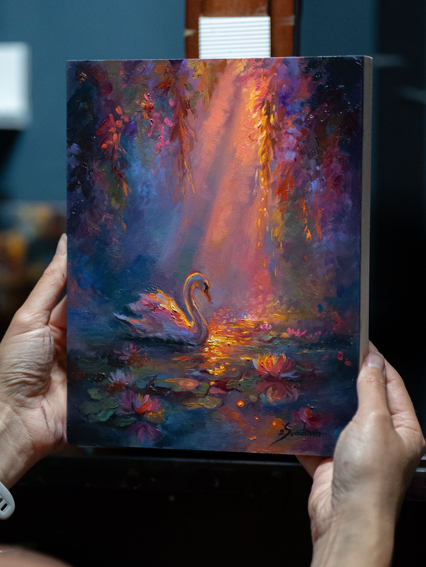 Glow of Grace III – Original Oil Painting on Ampersand Gessobord (8x10 inches)