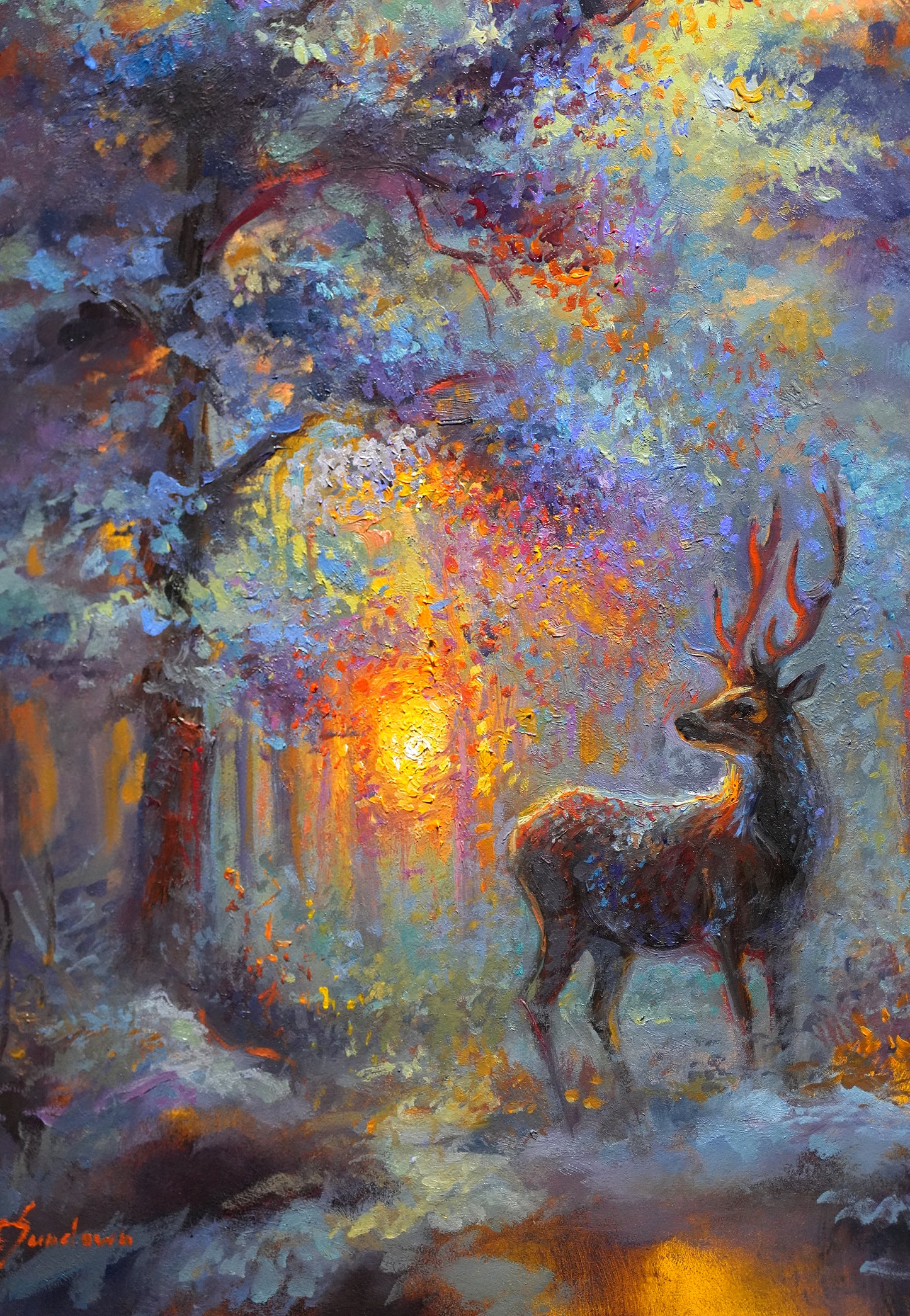 Guided by Light Original Oil Painting