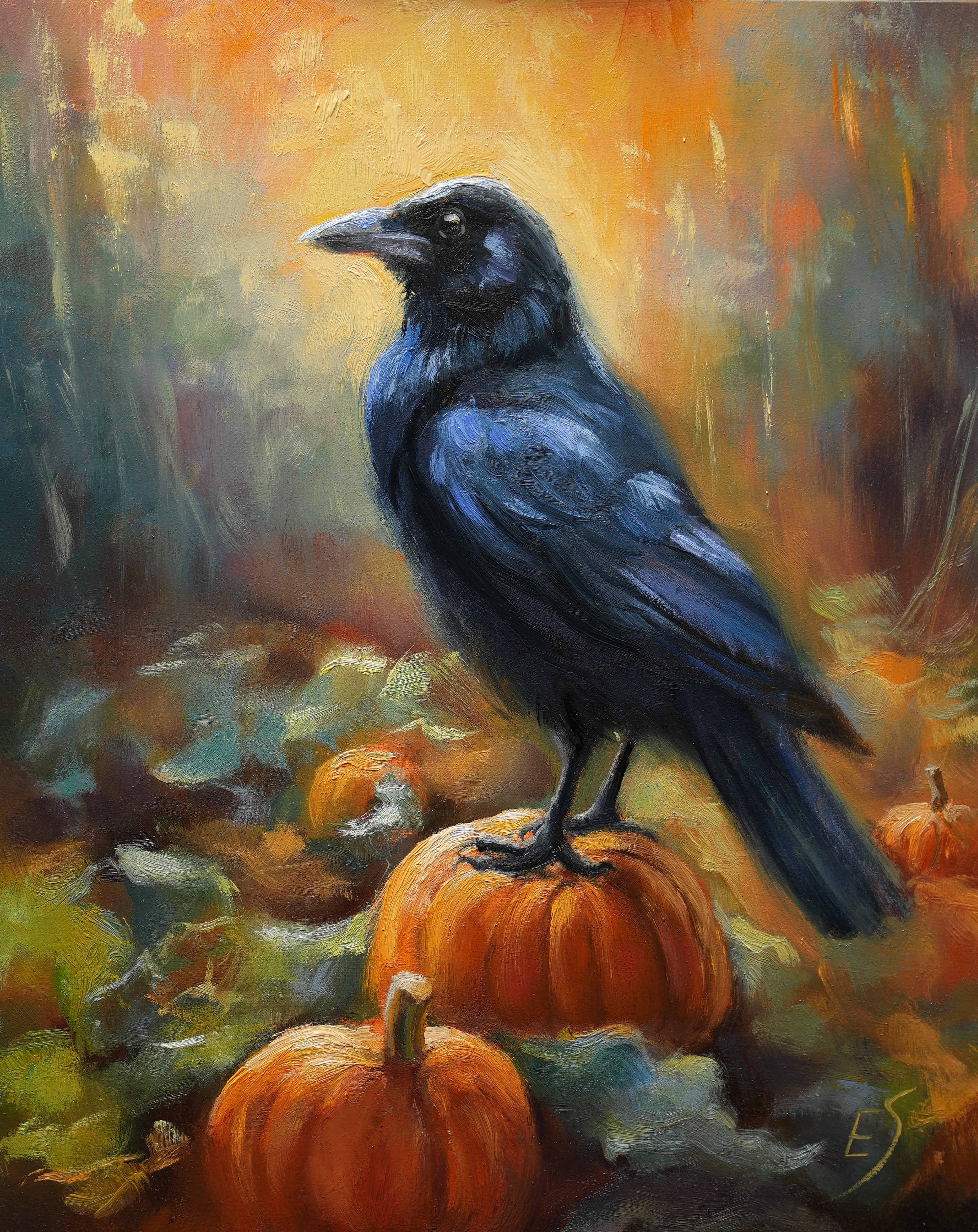 Crow painting deals