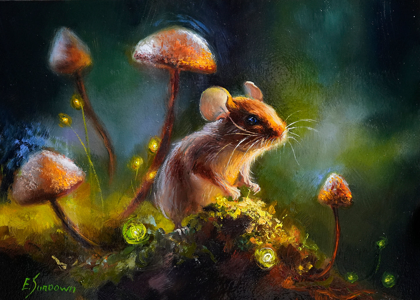 Mouse Original Oil Painting