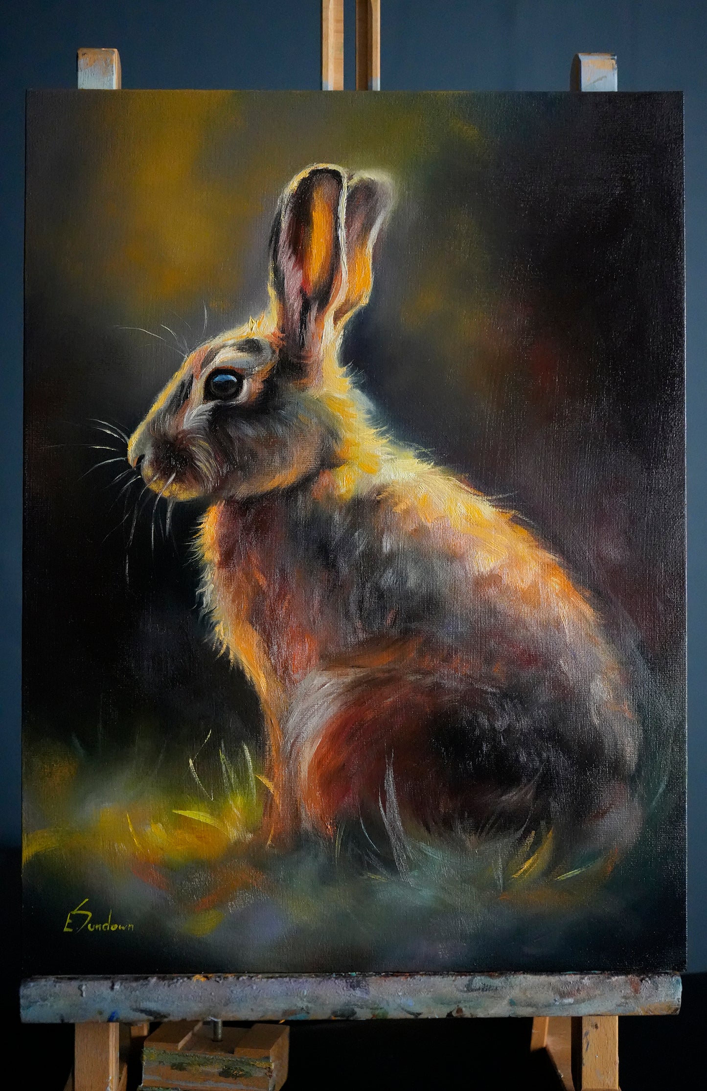 Hare, Original Oil Painting