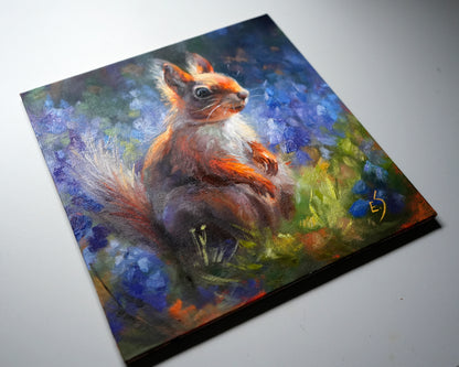 Squirrel Original Oil Painting