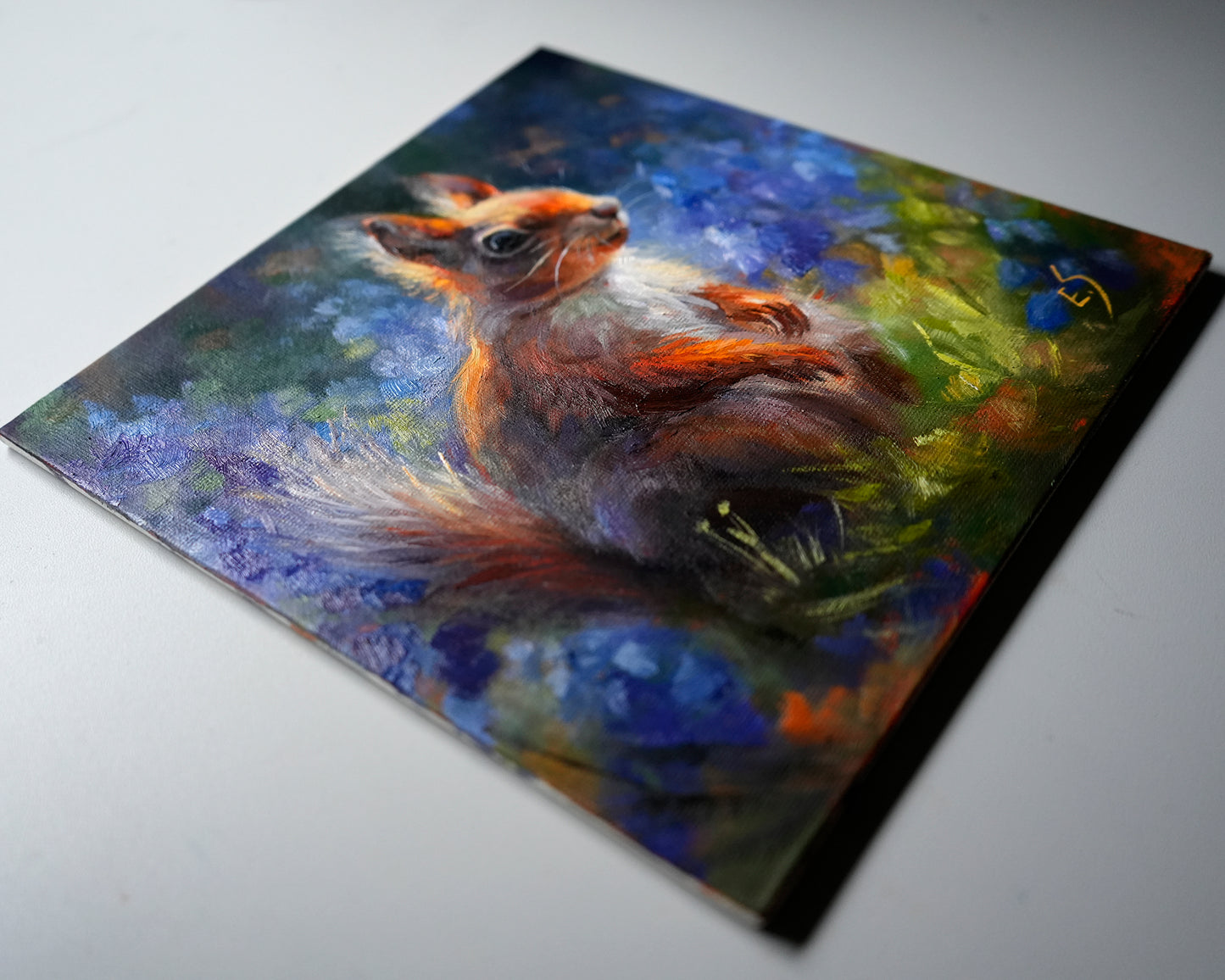 Squirrel Original Oil Painting