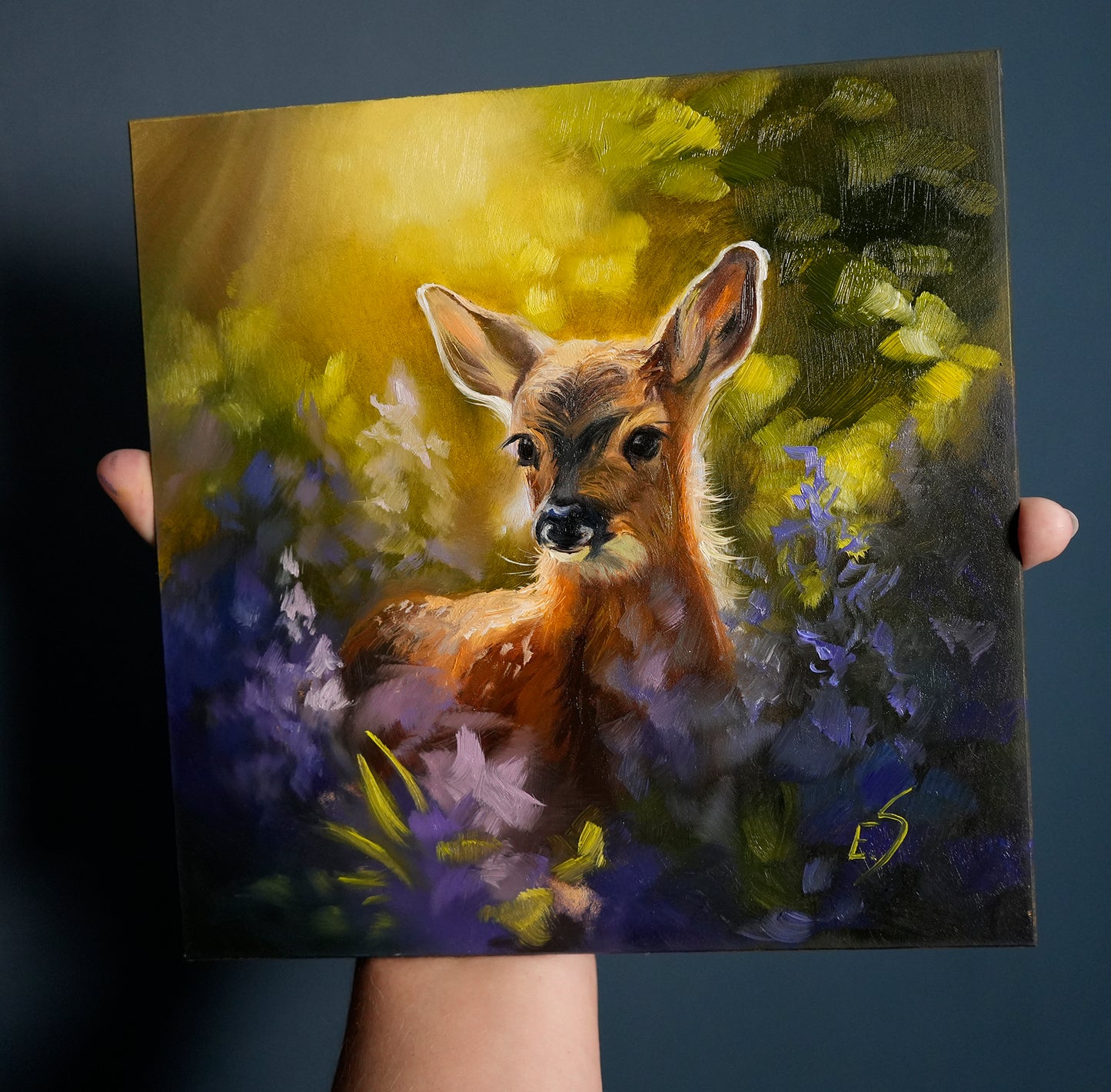 Fawn Original Oil Painting