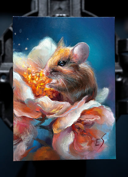 Mouse Original Oil Painting