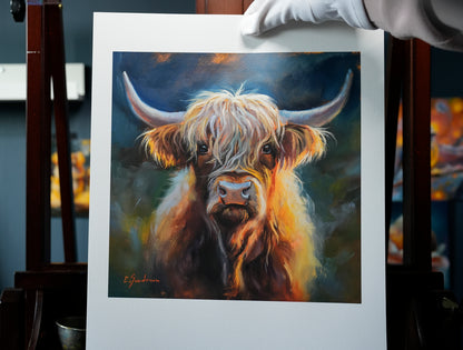 Highland Cow Fine Art Print