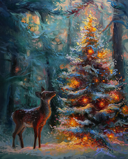 Silent Night Original Oil painting