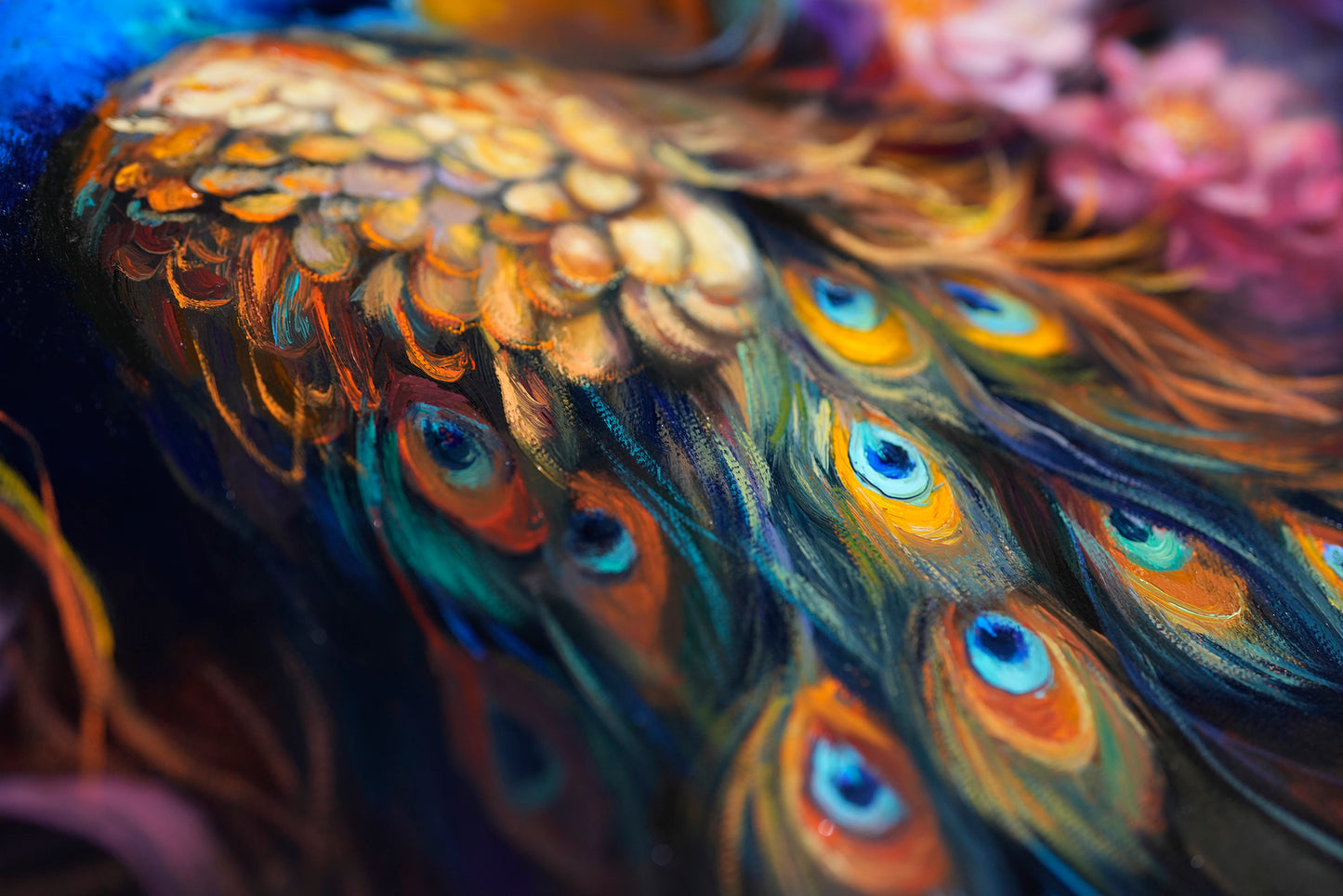 Peacock Original Oil Painting