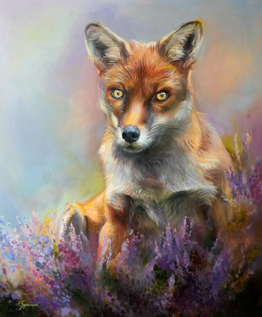 Amber Fox Original Oil painting