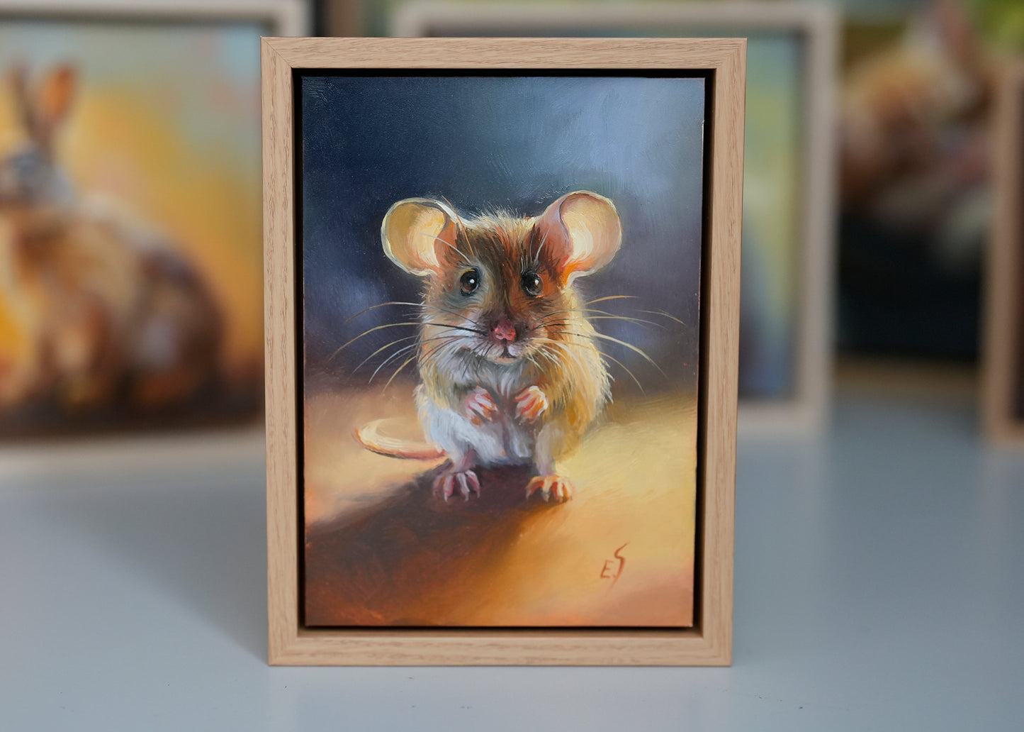 Mouse Original Oil Painting