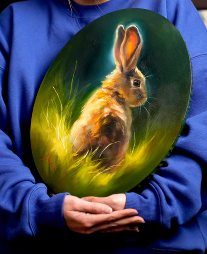 Bunny Original Oil Painting