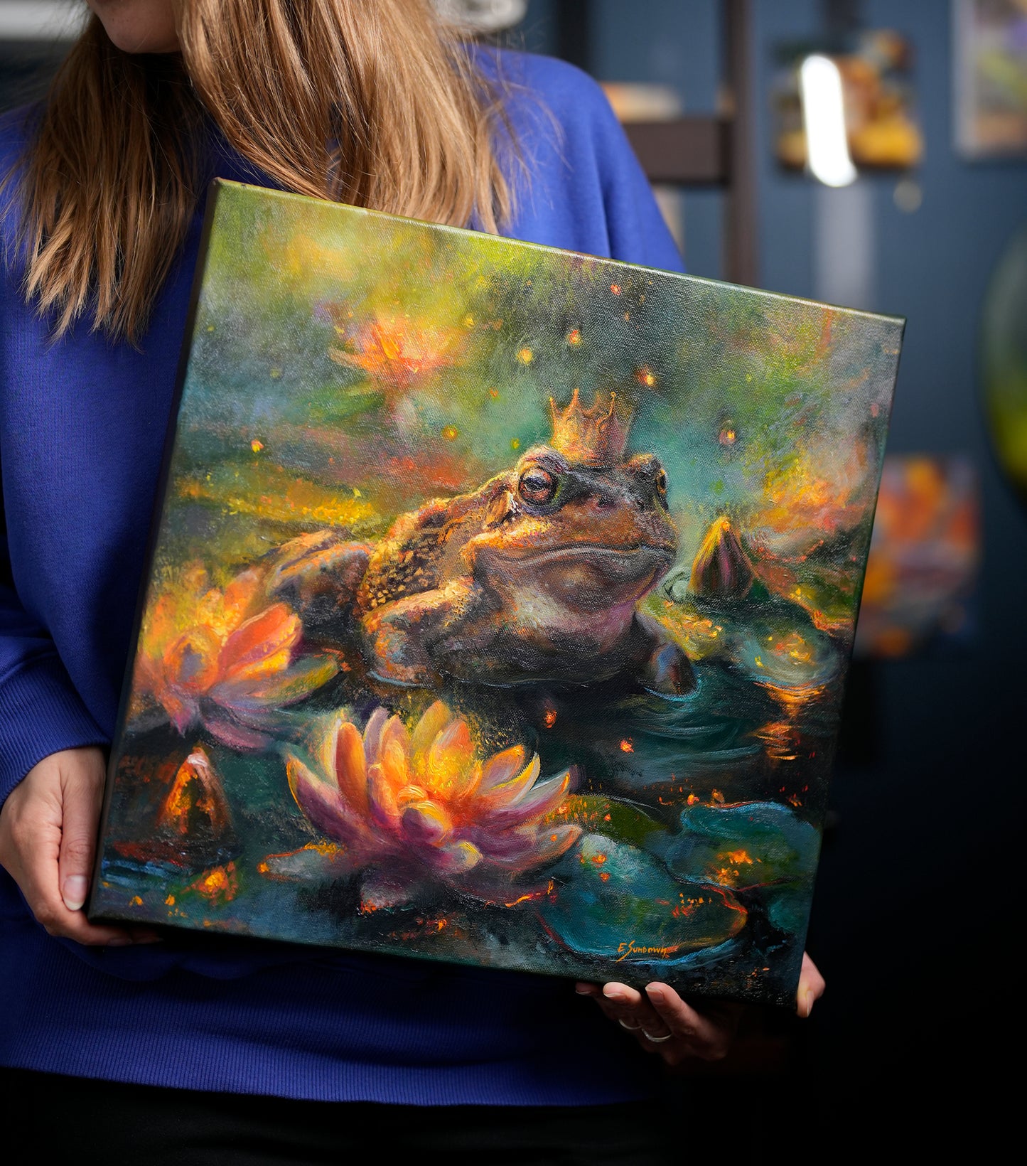 Toad Original Oil Painting