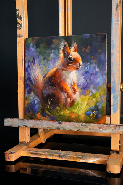 Squirrel Original Oil Painting