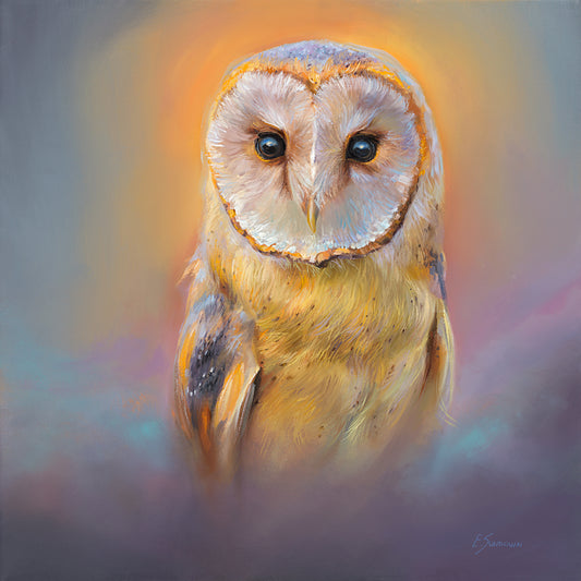 "Morning Star" - Barn Owl Original Painting (SOLD)