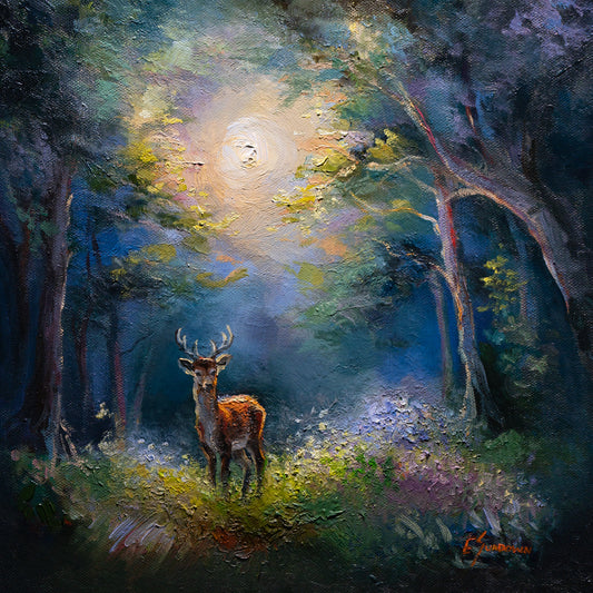 Moonlit Original Oil painting